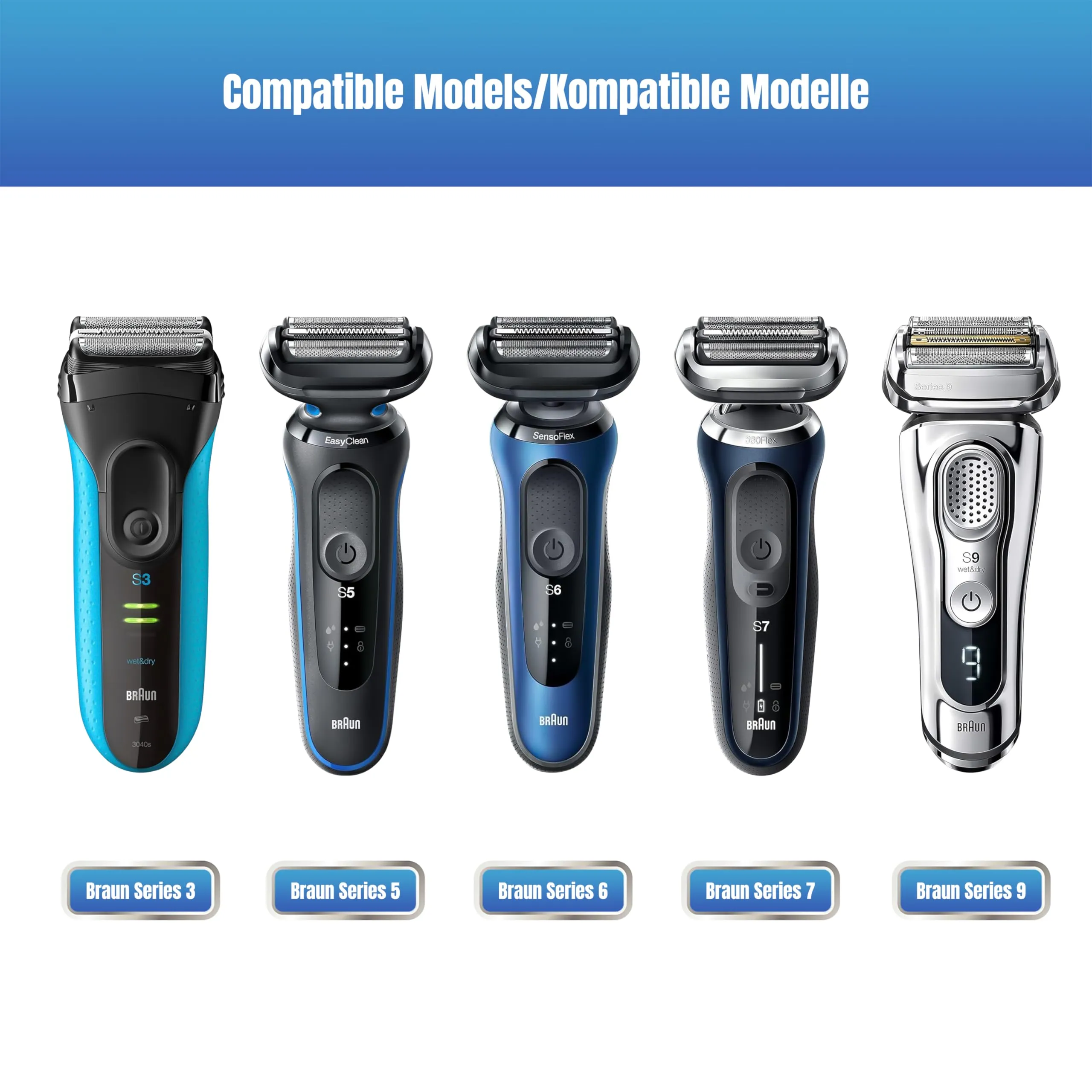 Bag for Braun Series 3 ProSkin 3040s Braun Series 5 51-B1000s etc. Braun Series 6 7 9 Electric Shaver Braun 300 ProSkin 3030s ProSkin 3020s Braun 3010BT Case Case Bags Carry Bag by LAVSS Black
