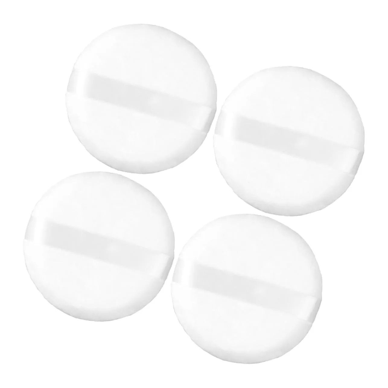 balacoo 4pcs Large Fluffy Powder Puff Comfortable Makeup Sponges for Face Body for Loose Powder Application Soft Velour Material for Birthdays Special Occasions
