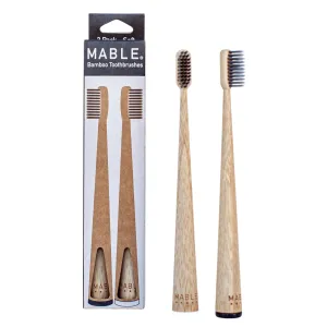 Bamboo Toothbrush Charcoal Edition - 2 Pack