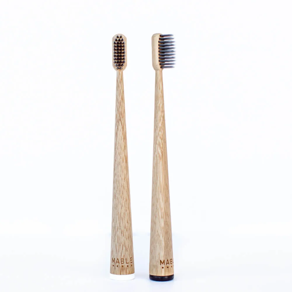 Bamboo Toothbrush Charcoal Edition - 2 Pack