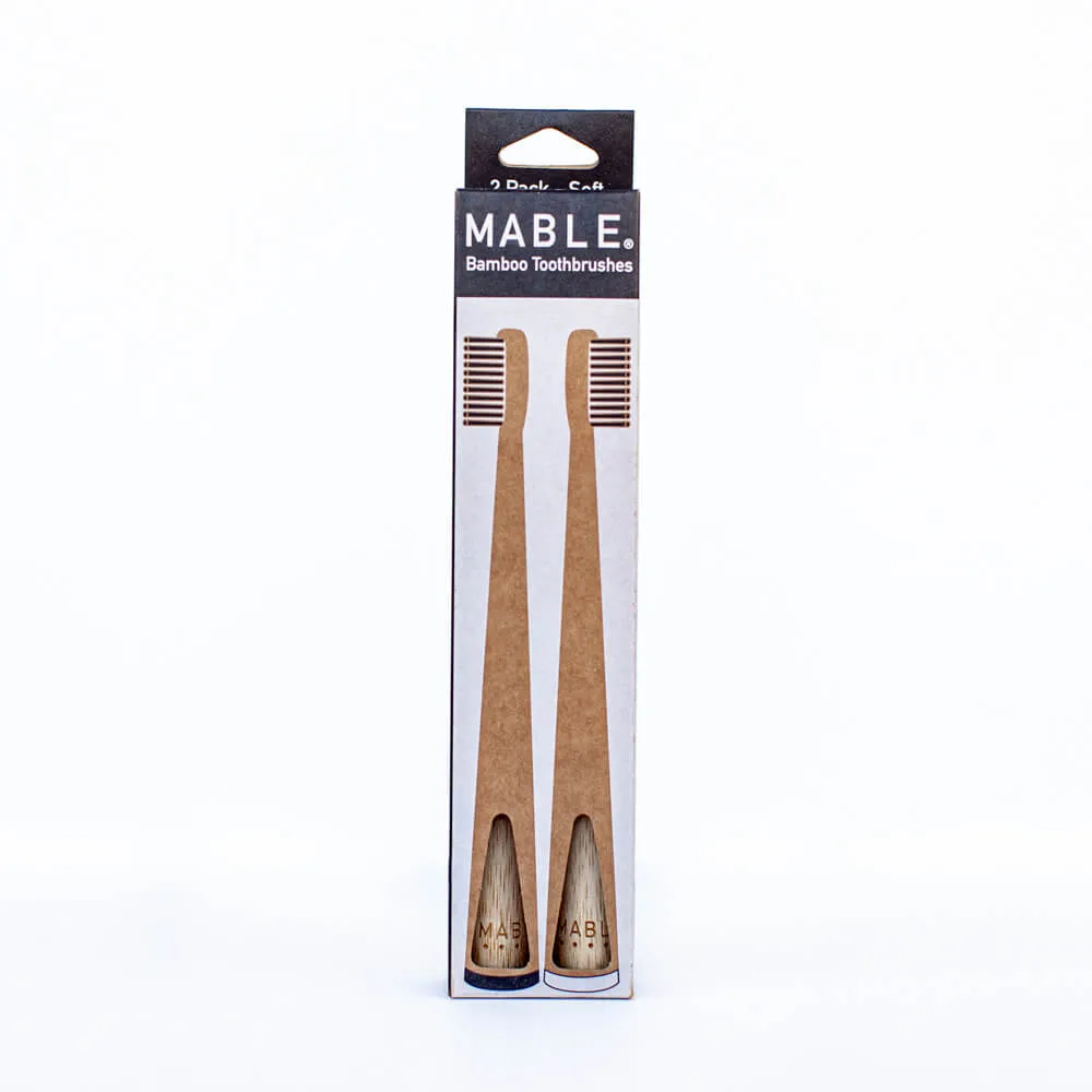 Bamboo Toothbrush Charcoal Edition - 2 Pack