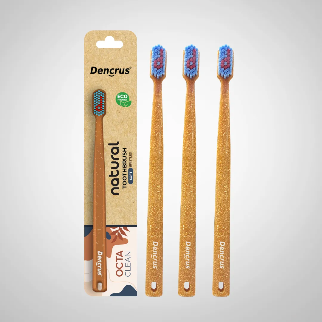 Bamboo Toothbrush OCTA CLEAN for Adult (Made from Bamboo Husk)