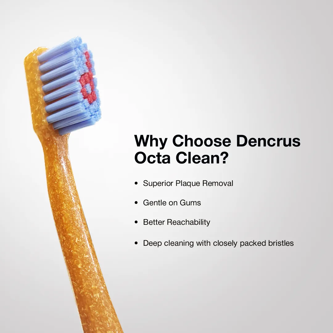 Bamboo Toothbrush OCTA CLEAN for Adult (Made from Bamboo Husk)