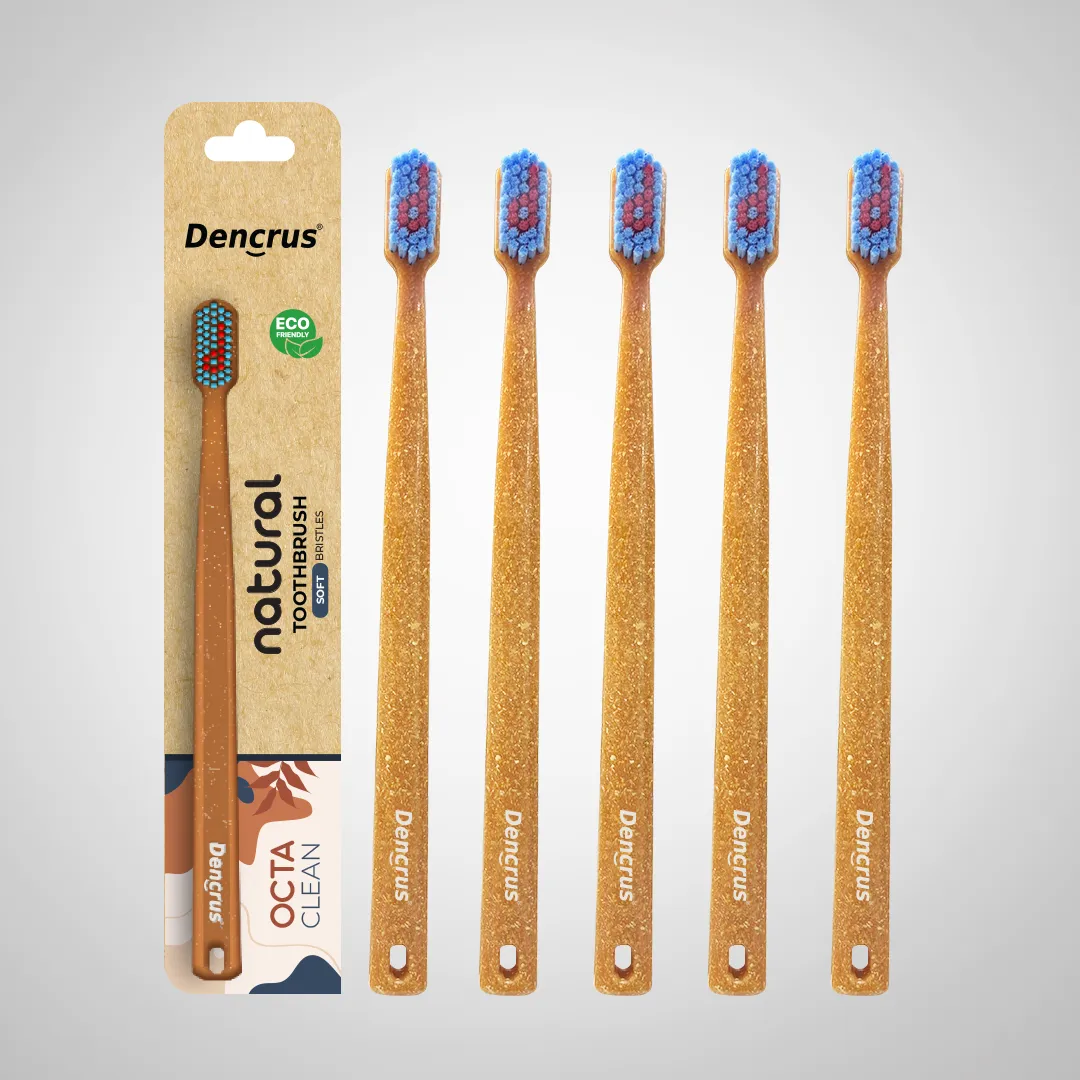 Bamboo Toothbrush OCTA CLEAN for Adult (Made from Bamboo Husk)