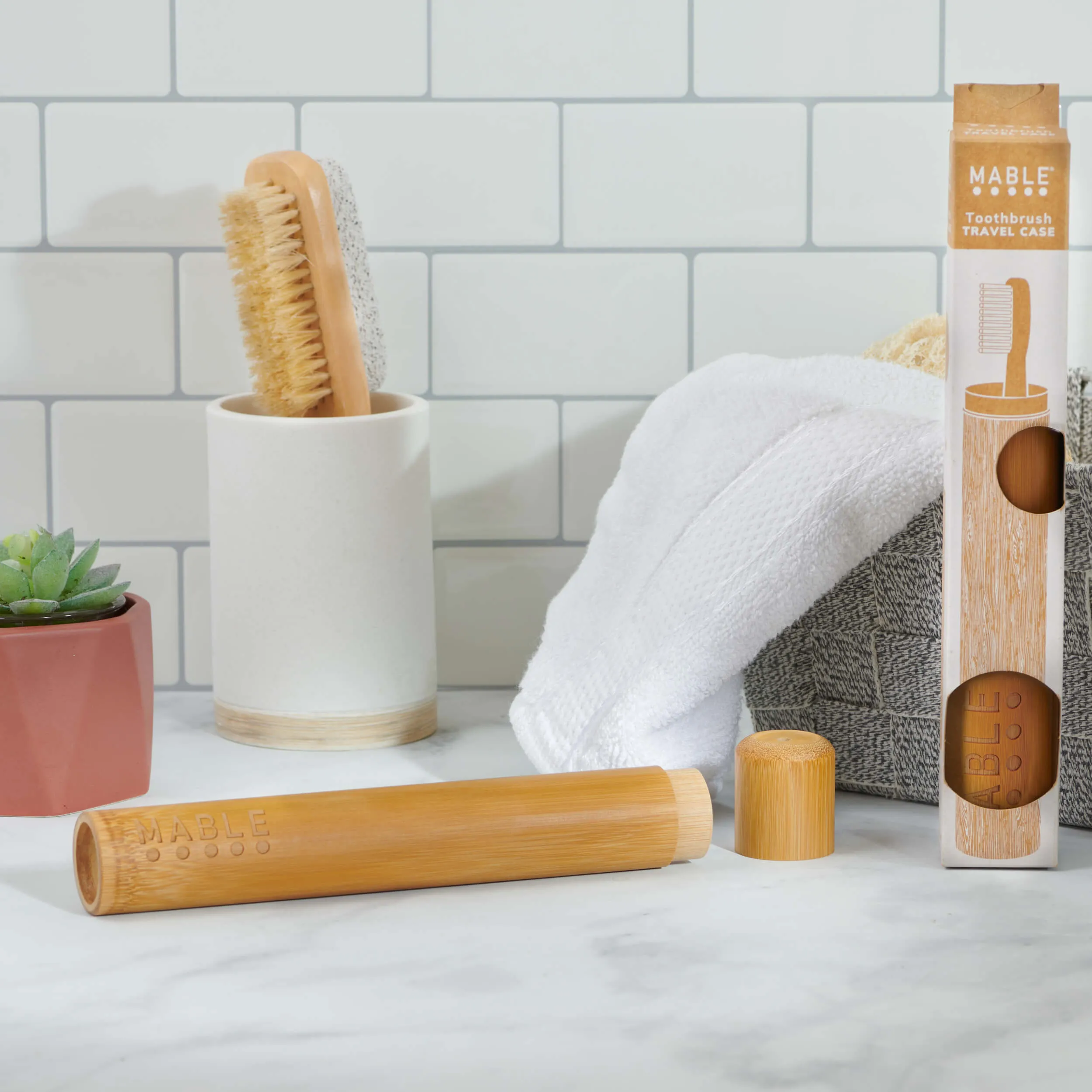 Bamboo Toothbrush Travel Case - Adult