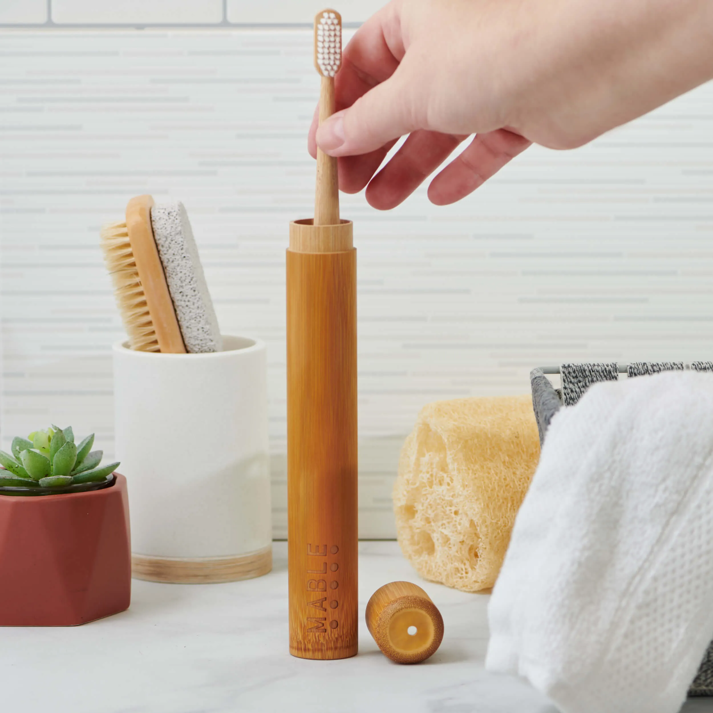 Bamboo Toothbrush Travel Case - Adult