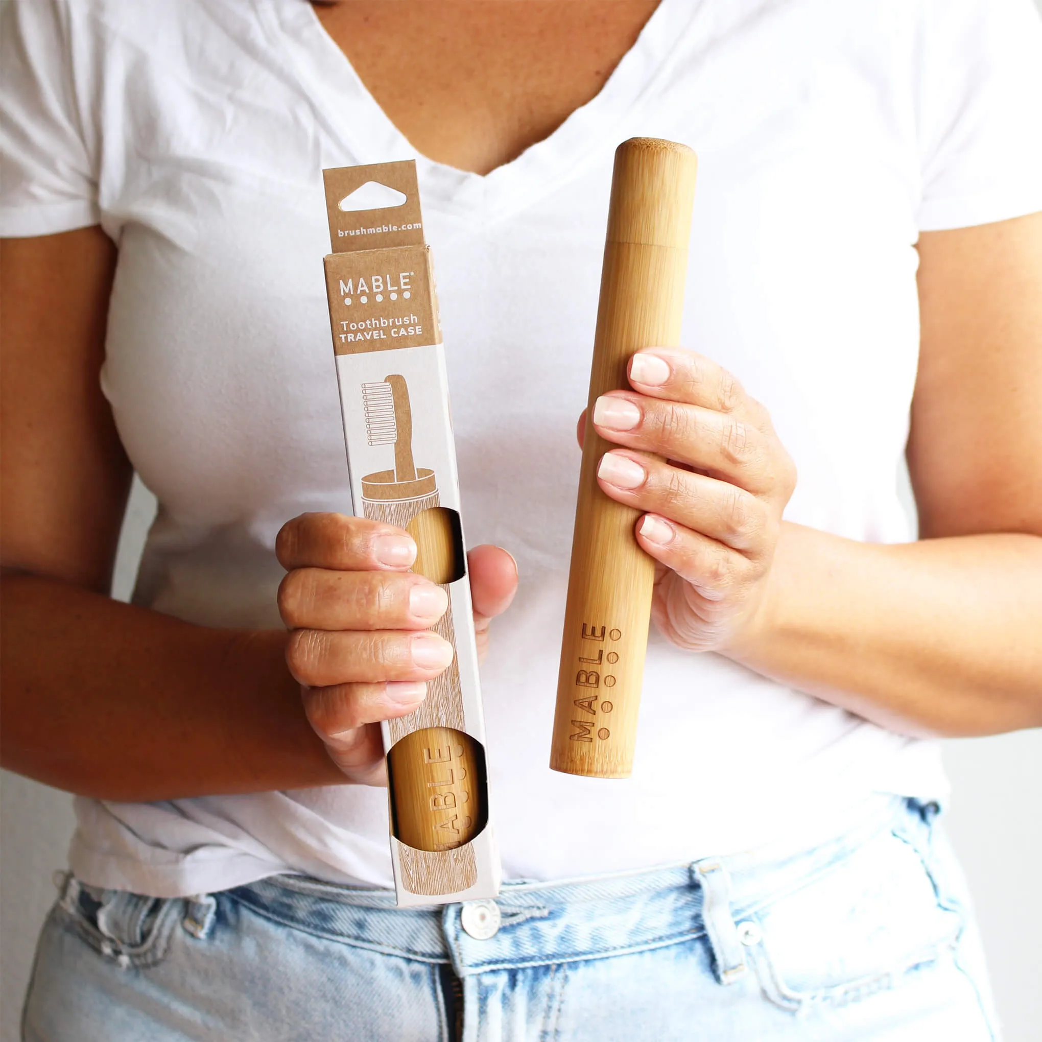 Bamboo Toothbrush Travel Case - Adult