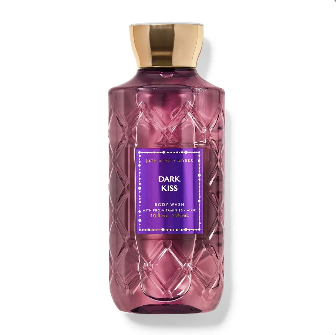 BATH AND BODY WORKS Dark Kiss Body Wash With pro- Vitamin B5   Aloe غسول للجسم
