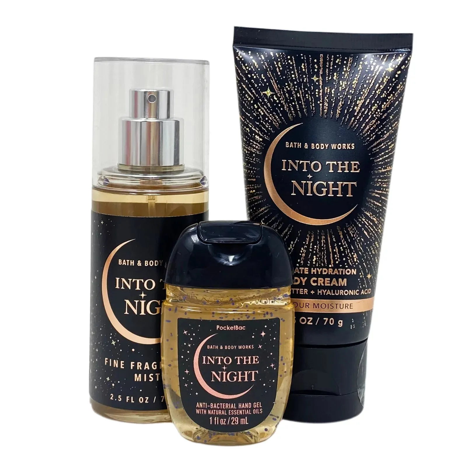 BATH AND BODY WORKS Into The Night Shine Bright Mini Gift Bag Set