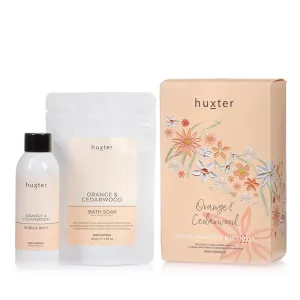 Bath Pamper Gift Box - Florals - Orange & Cedarwood