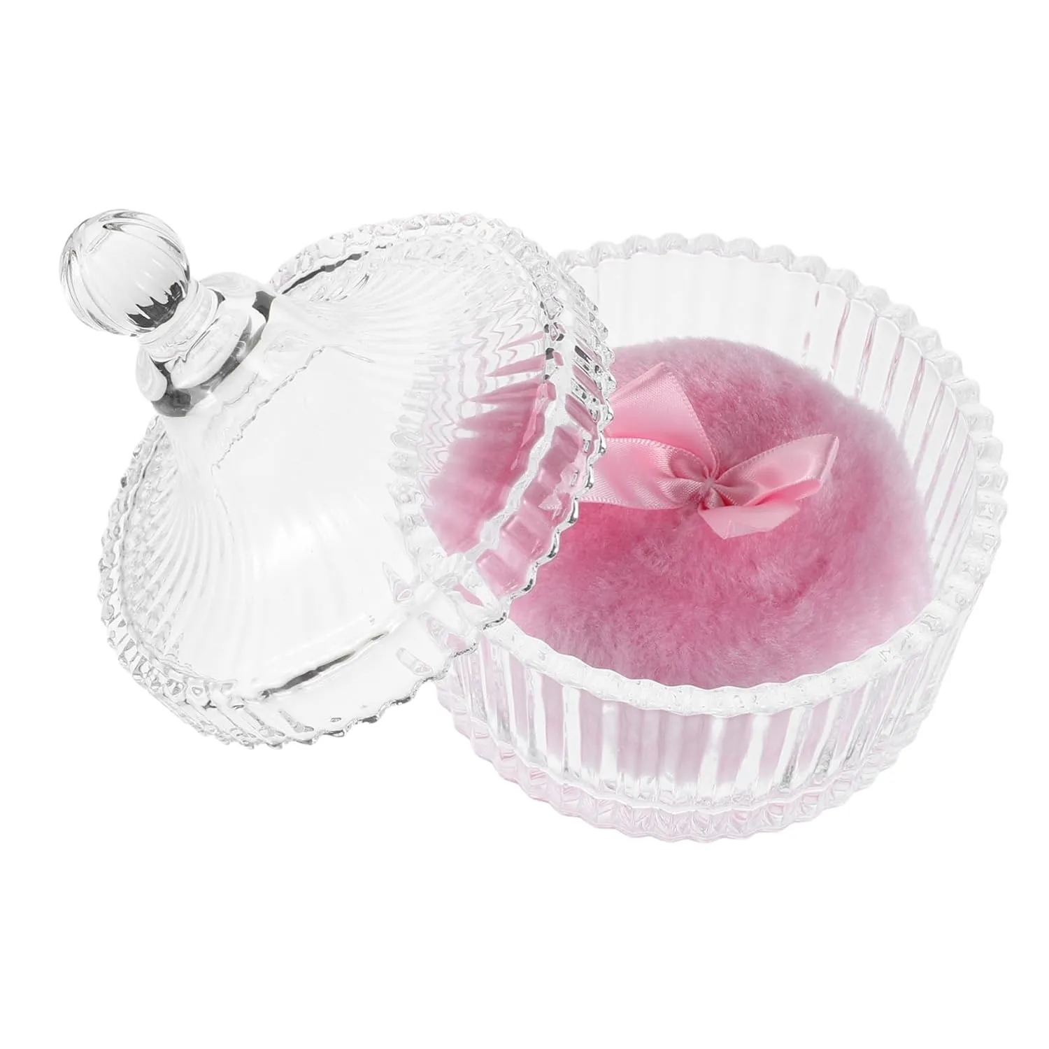 Beaupretty Extra Large Powder Puff with Stylish Ribbon Soft Washable and Reusable Body Applicator for Makeup Feminine Bow Design for Elegant Beauty Routine