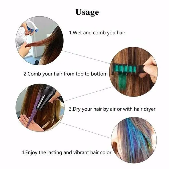 Beautifying Temporary Hair Dye Comb(10 Colors Only 24.99)