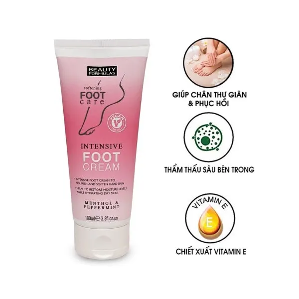 Beauty Formulas Intensive Foot Cream 100ml