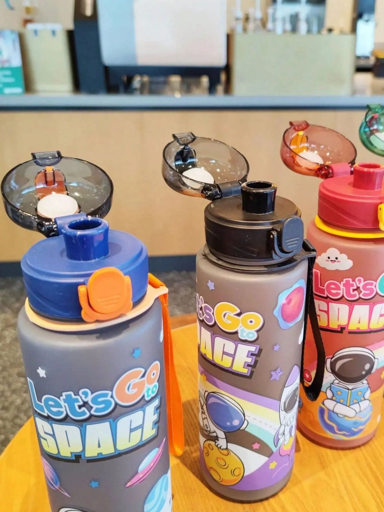 Best water bottles for travel|1pc Space Astronaut Portable Cartoon Water Bottle