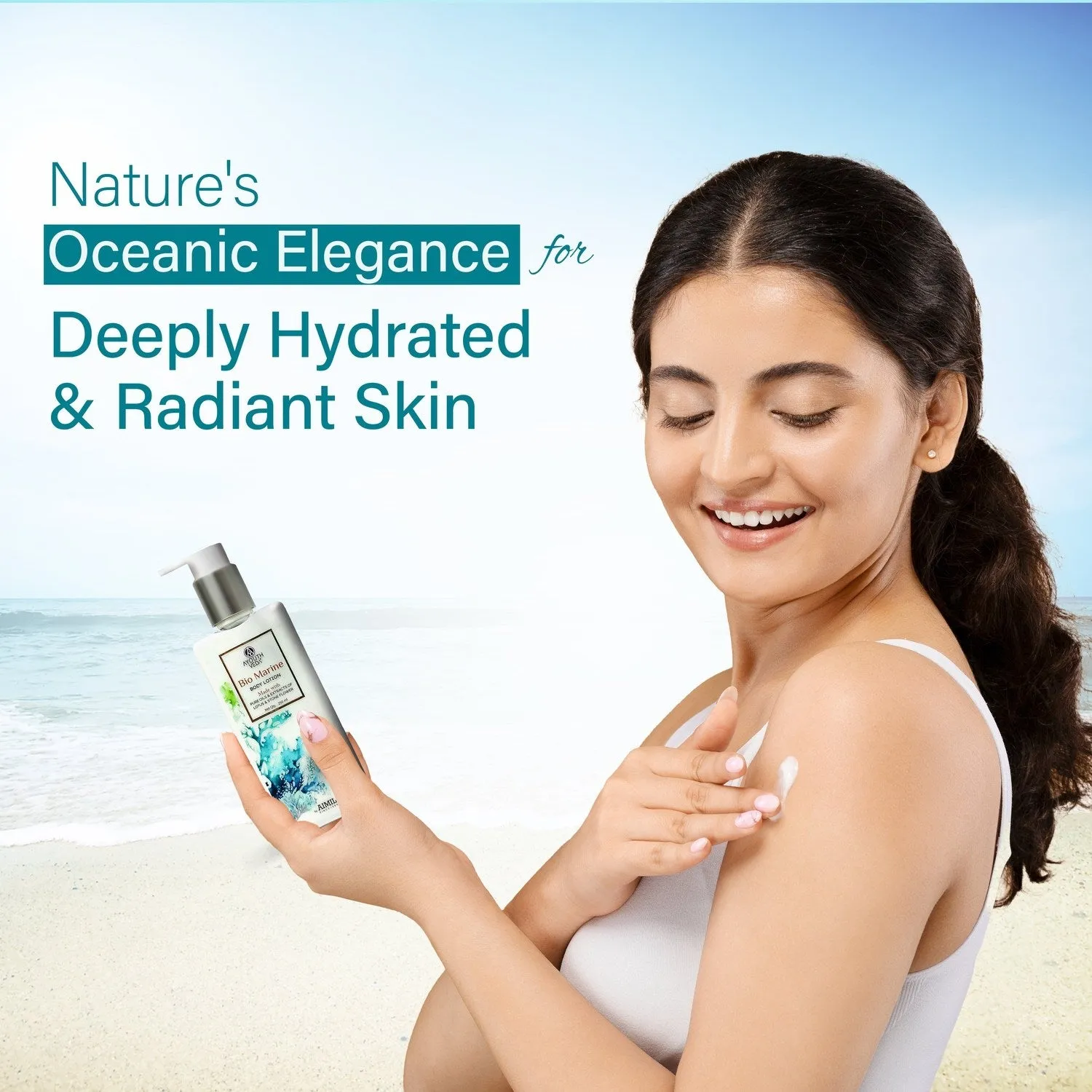 Bio Marine Body Lotion with Lotus & Stone Flower for Deeply Hydrated Skin Net qty.- 250ml