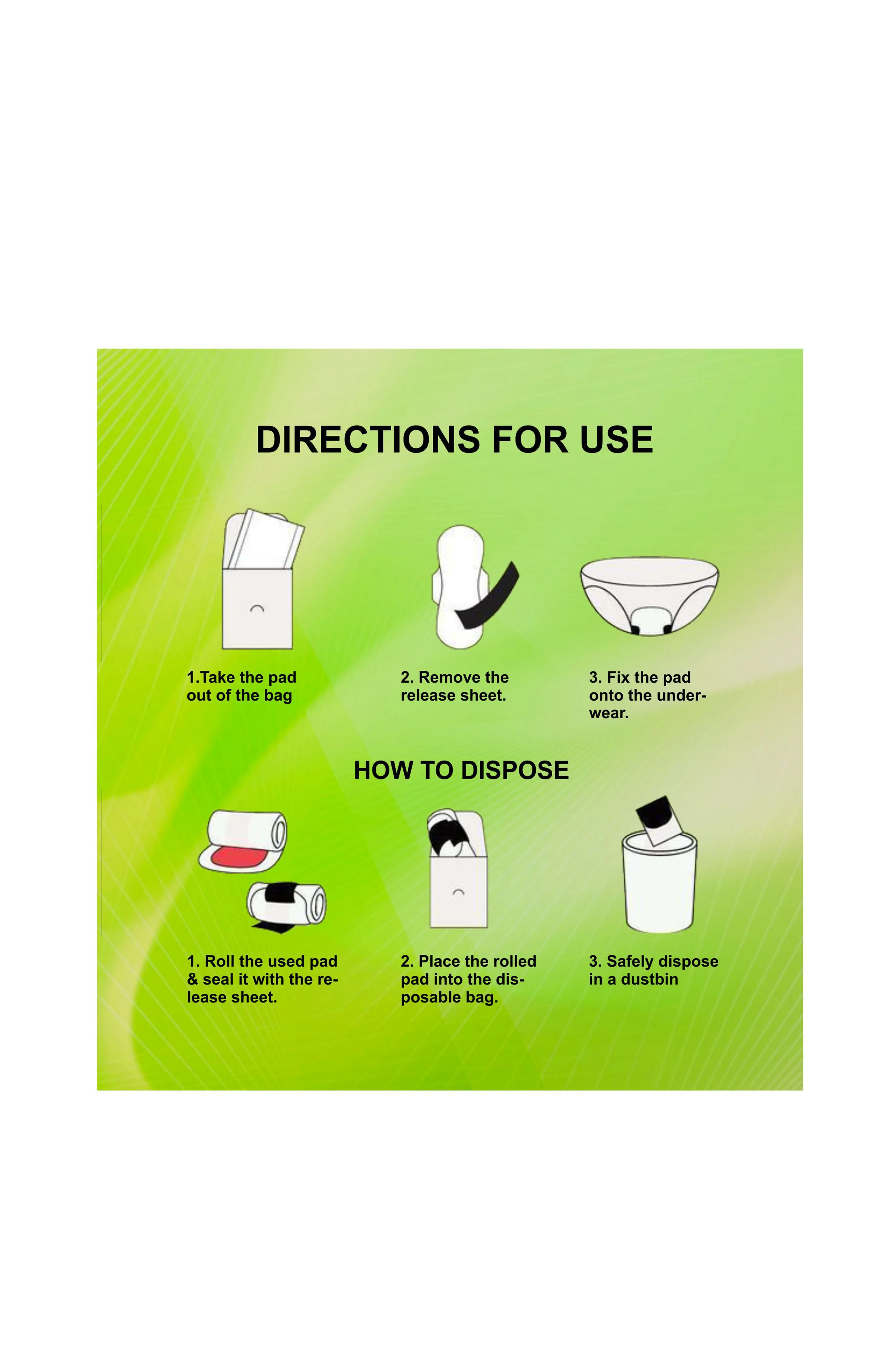 BIODEGRADABLE SANITARY PADS - HEAVY 330 MM (PACK OF 10)
