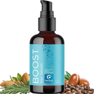 Biotin Hair Growth Serum - Rosemary Hair Thickening Serum with Peppermint Caffeine and Black Castor Oil for Hair Growth - Volumizing Hair Serum for Hair Growth for Men & Women - Vegan & Cruelty Free