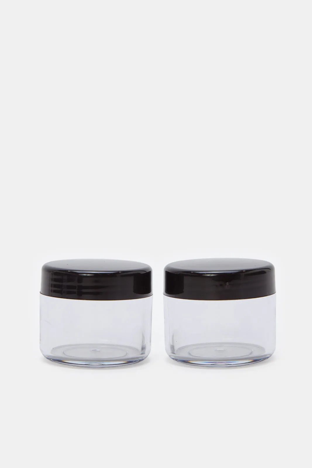 Black And Clear 5 Piece Travel Bottle Set