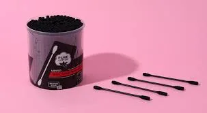 Black Cotton Swab with Paper Stem (200 Pcs)