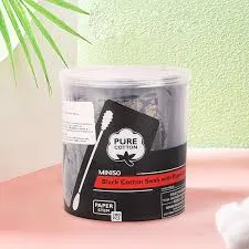 Black Cotton Swab with Paper Stem (200 Pcs)