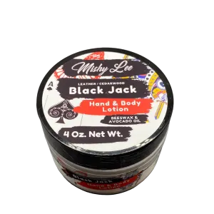 Black Jack 4 Oz - Mishy Lee Beeswax and Avocado Hand & Body Lotion