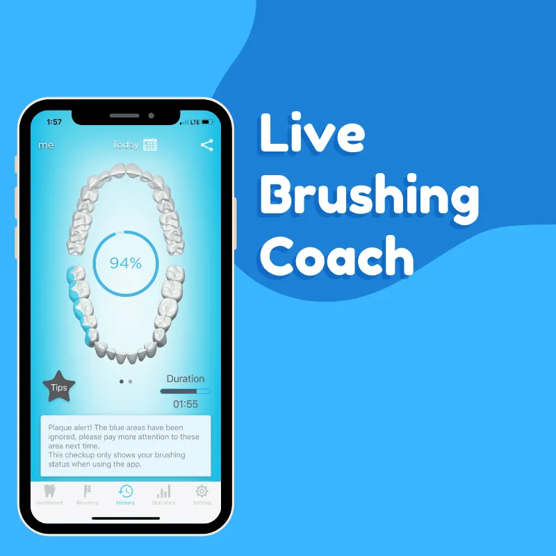 Blu Kids Smart Toothbrush and App (Pink)