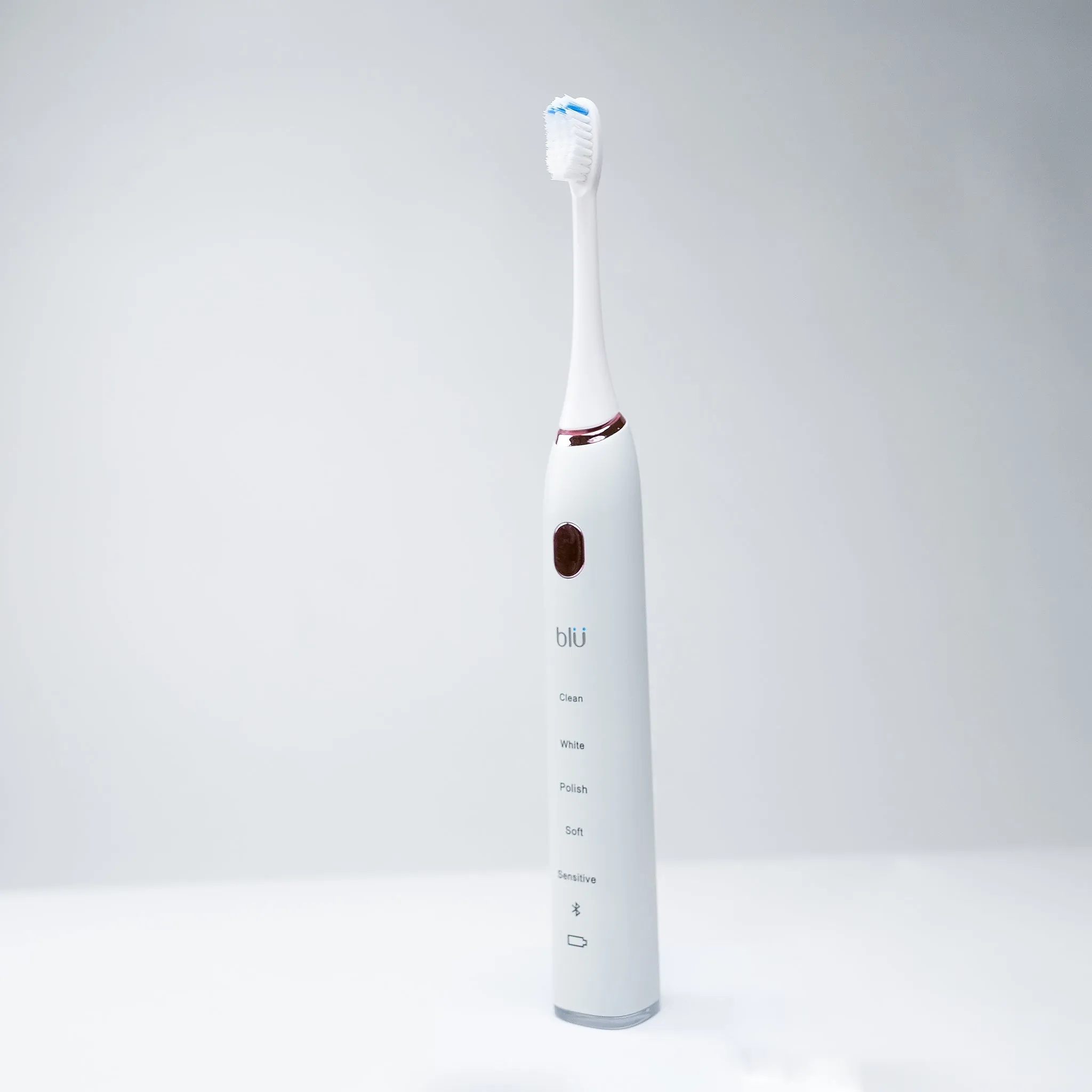 Blu Smart Toothbrush and App (White Rose)