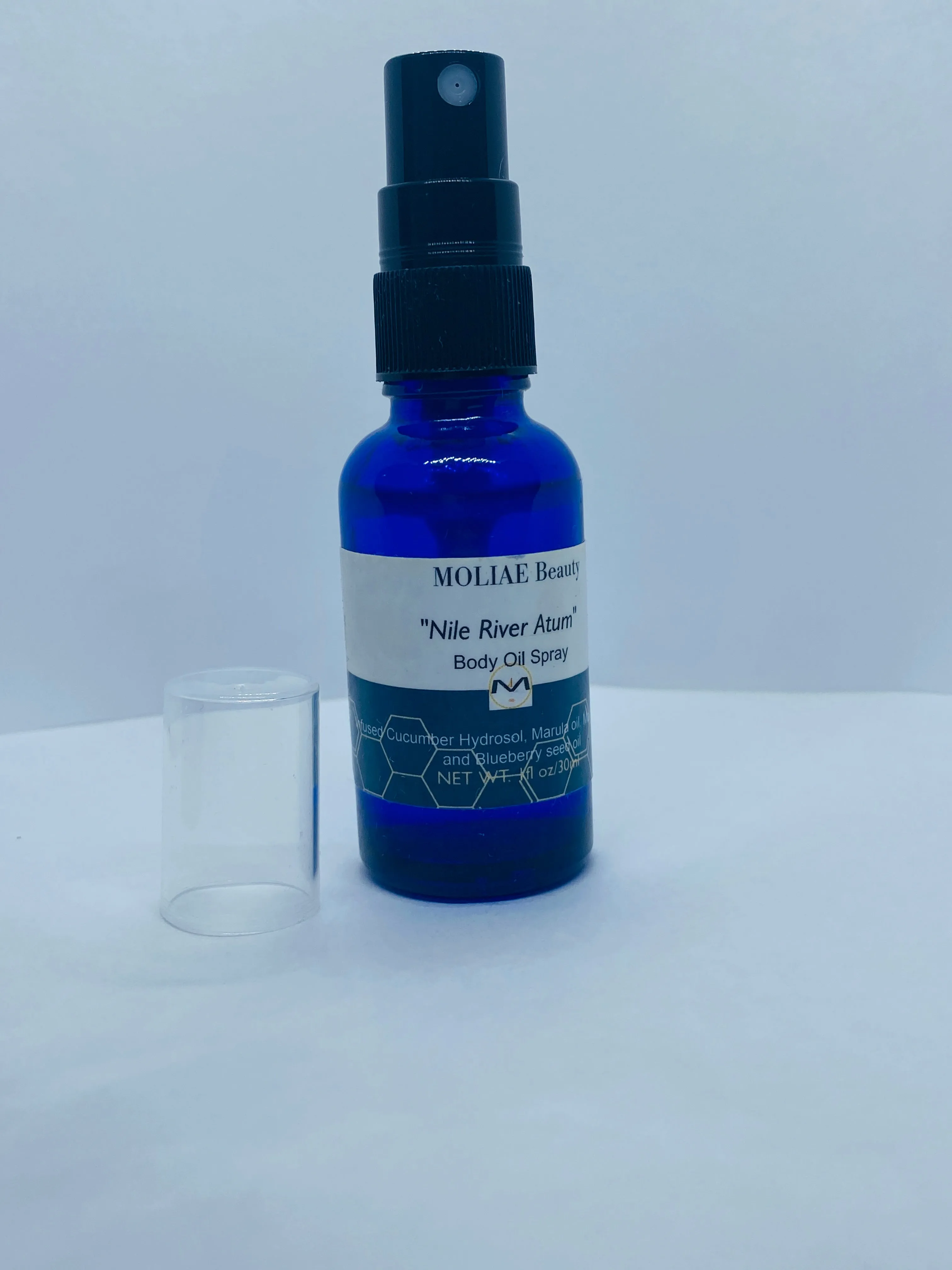 BLUE NILE ATUM | Body Oil Spray | Cucumber Hydrosol | Blueberry Seed Oil