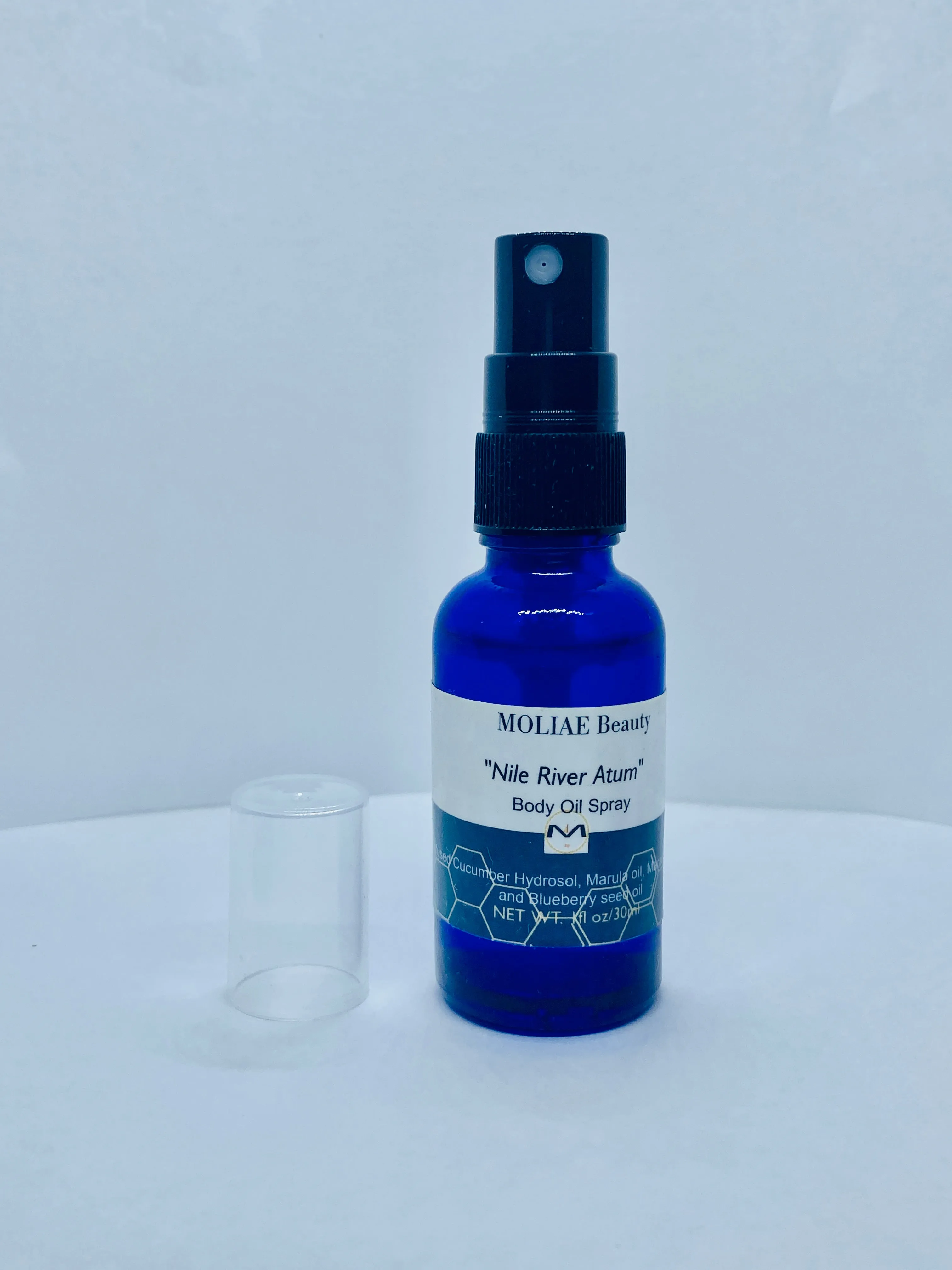 BLUE NILE ATUM | Body Oil Spray | Cucumber Hydrosol | Blueberry Seed Oil