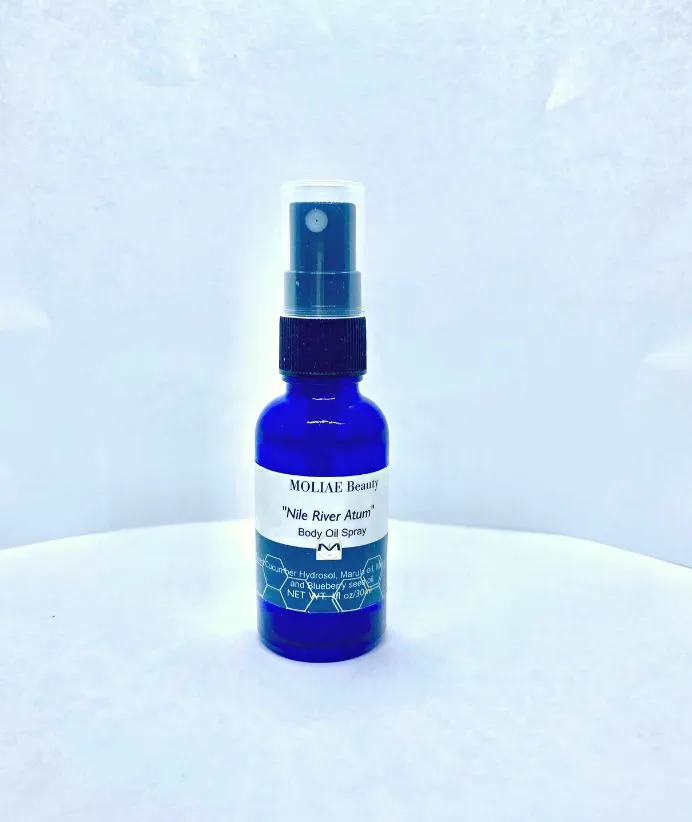 BLUE NILE ATUM | Body Oil Spray | Cucumber Hydrosol | Blueberry Seed Oil
