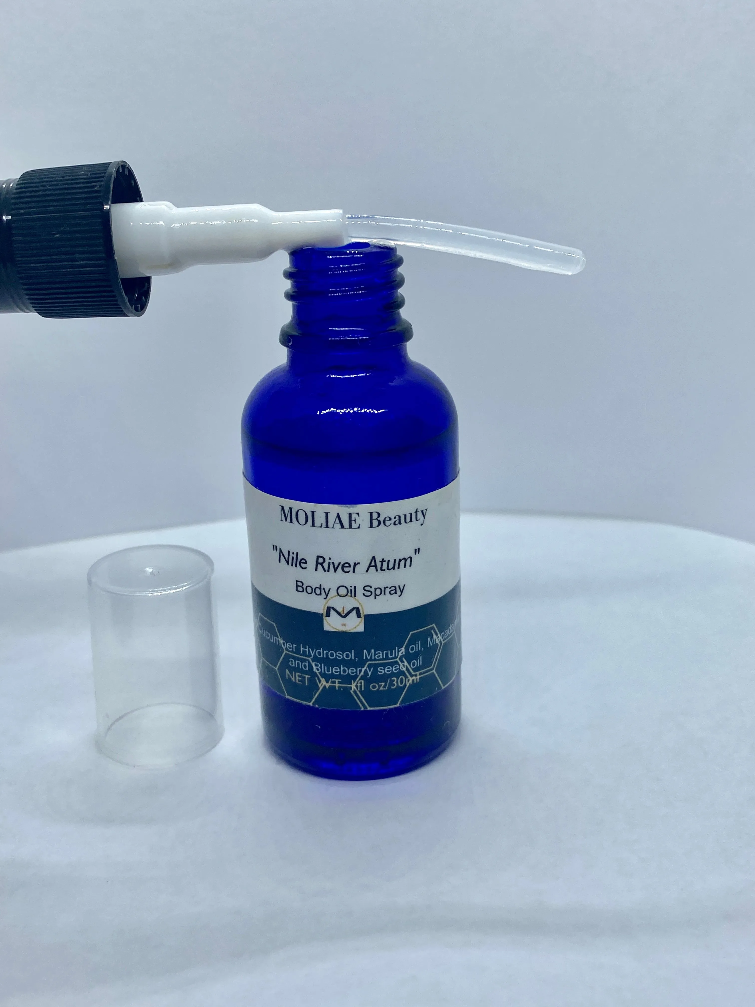 BLUE NILE ATUM | Body Oil Spray | Cucumber Hydrosol | Blueberry Seed Oil