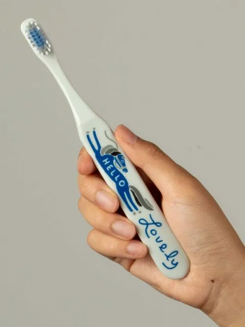 BlueQ "Hello Lovely." Toothbrush