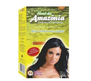Bluish Black Henê Powder Straightening Dyeing Henna 200g - Divina Dama