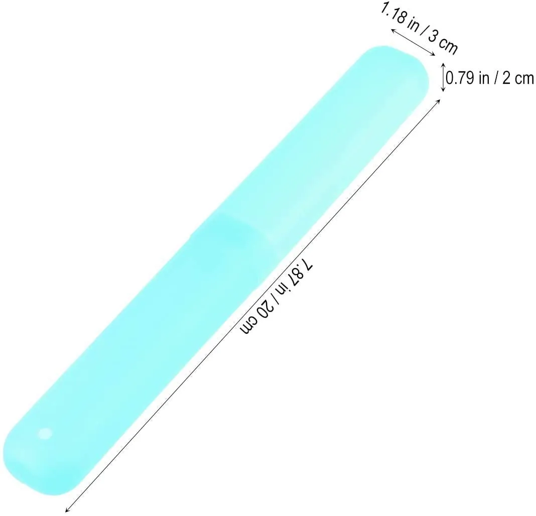 BN Pack of 5 Toothbrush Case, Transparent Colourful Candy Coloured Travel Toothbrush Box Toothbrush Cover Case for Travel Camping School