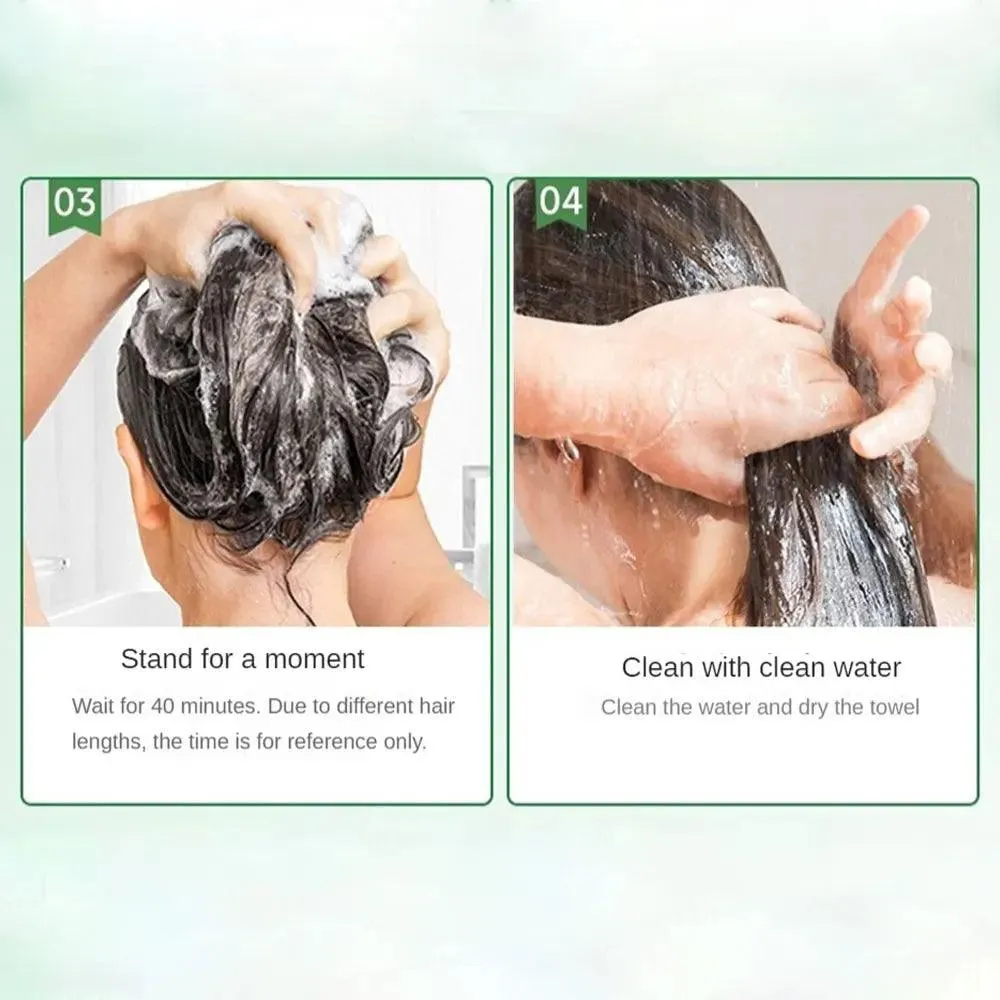 Botanical Bubble Hair Dye Kit - Complete Gray Coverage & Nourishing Plant Essences