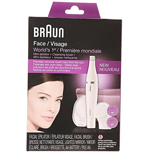Braun SE830 Face Epilator with Facial Cleansing Brush (220V)