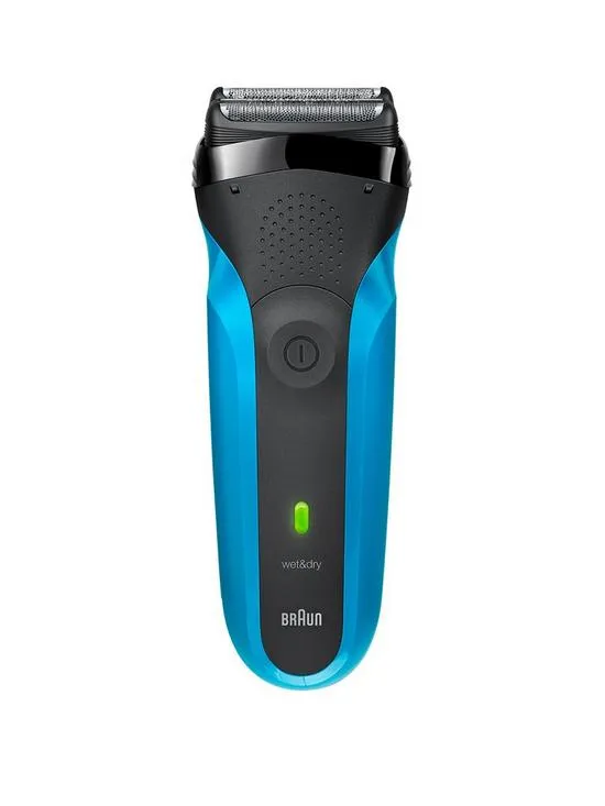 Braun Series 3 Electric Shaver Wet & Dry Razor For Men - Black/Blue 310
