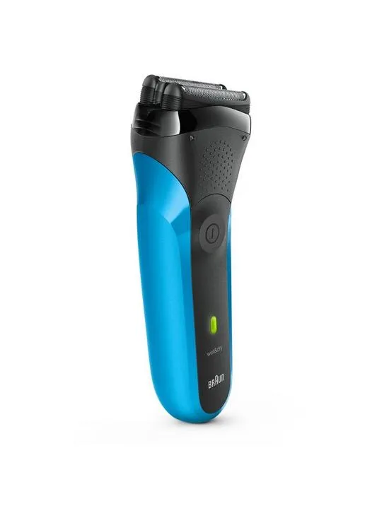 Braun Series 3 Electric Shaver Wet & Dry Razor For Men - Black/Blue 310
