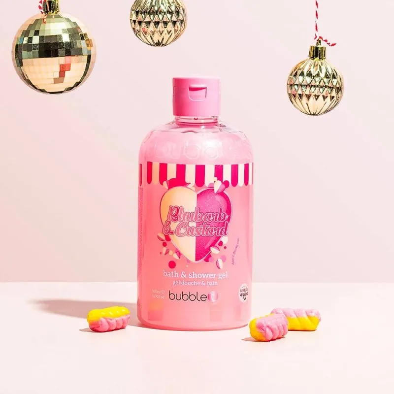 Bubble T Rhubarb & Custard Moisturising Bath & Shower Gel (500ml)