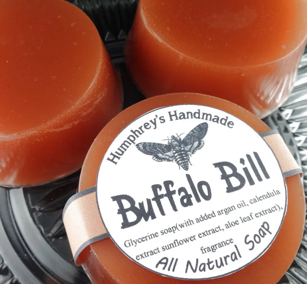 BUFFALO BILL Soap | Leather Scent | Shave Soap | Beard Wash | Body Bar