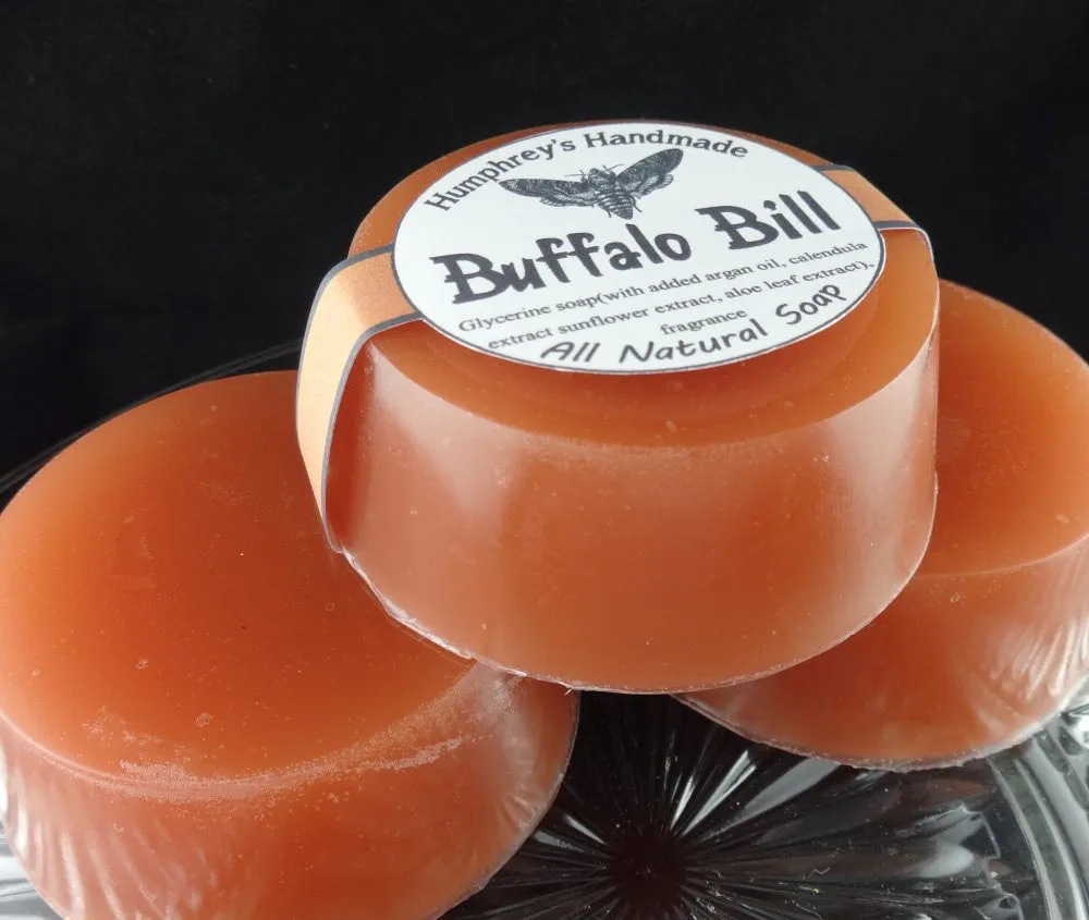 BUFFALO BILL Soap | Leather Scent | Shave Soap | Beard Wash | Body Bar