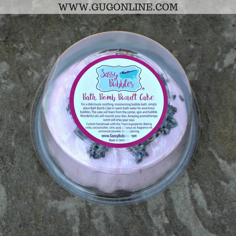 Bundt Cake Bath Bomb - Lavender Pomegranate