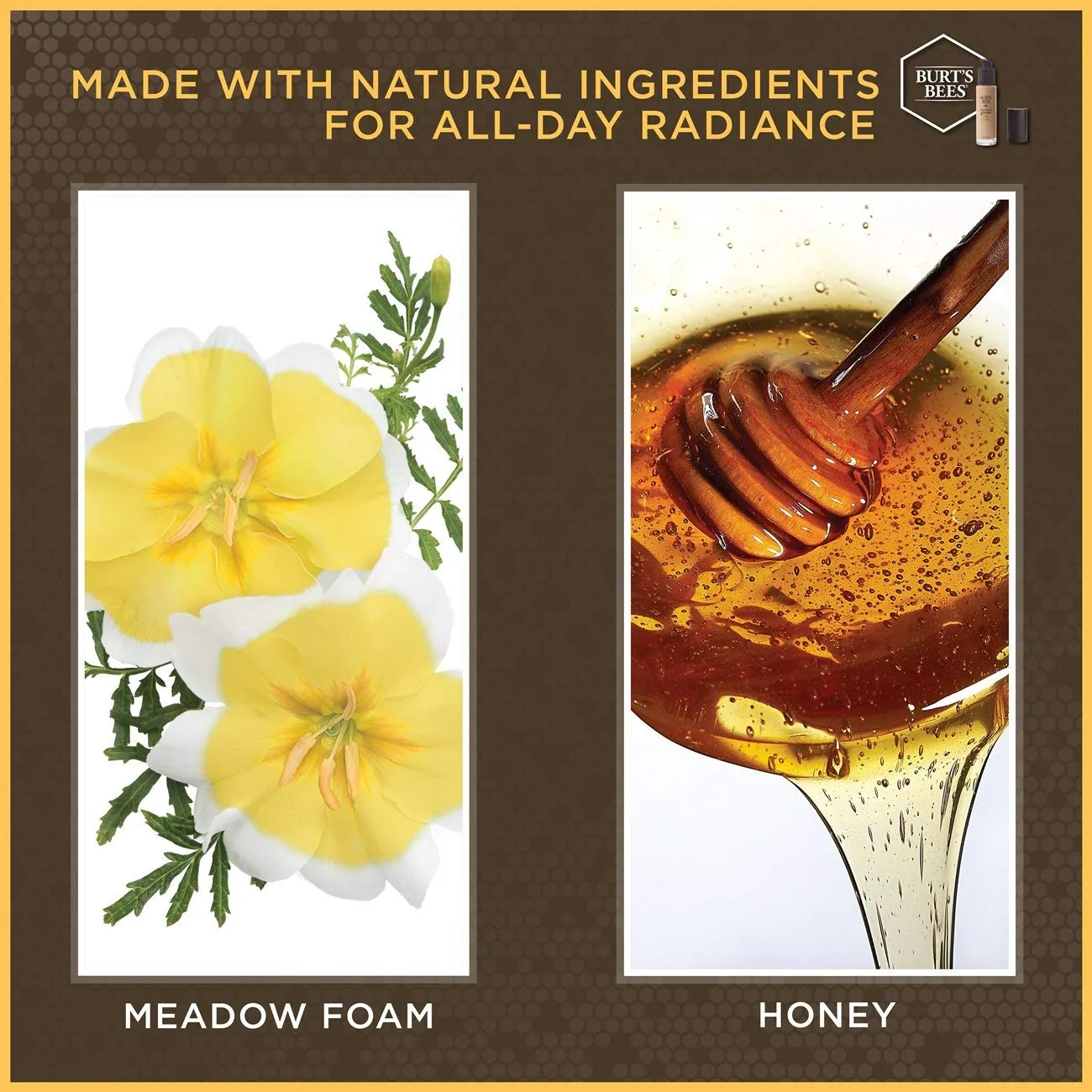 BURTS BEES Walnut Goodness Glows Liquid Makeup, 1 FZ