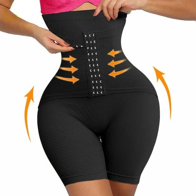 Butt Lifter Body Shaper Panties Firm Belly Tummy Control Shapewear Thigh Slimmer Girdle Shorts with Hook Waist Trainer