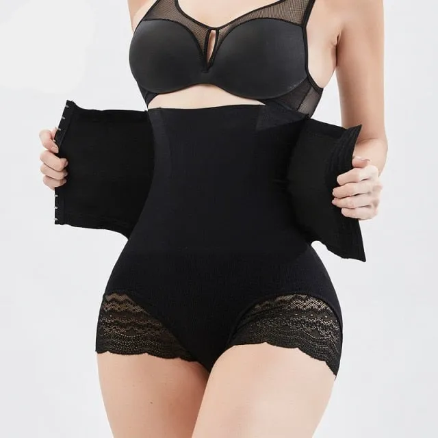 Butt Lifter Body Shaper Panties Firm Belly Tummy Control Shapewear Thigh Slimmer Girdle Shorts with Hook Waist Trainer