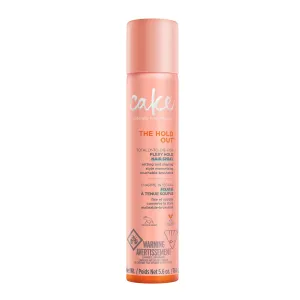 Cake Beauty Hairspray, The Hold Out – For Brushable, Touchable, Flexible Hold & Soft Volume – Vitamin E & Abyssinian Oil – For All Hair Types- 5.6 Oz.