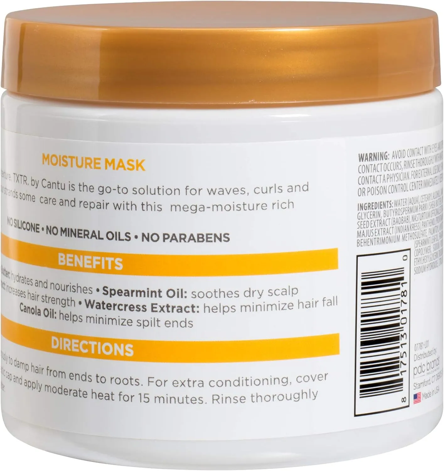 Cantu TXTR By Treat Moisture Mask 396g