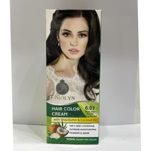 Carolyn Hair Color Cream With Shea Butter & Coconut Oil - 6.01 Dark Ash Blond