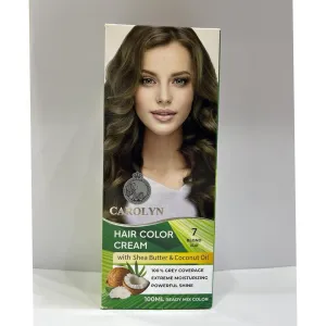 Carolyn Hair Color Cream With Shea Butter & Coconut Oil - 7 Blond