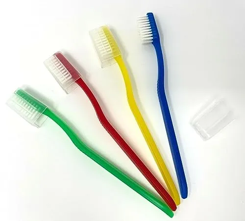 Cavity Protection Crest Toothpaste .85 Ounce with Toothbrush Bulk Pack for Travel and Hotel Guest Amenities (12 Pack)